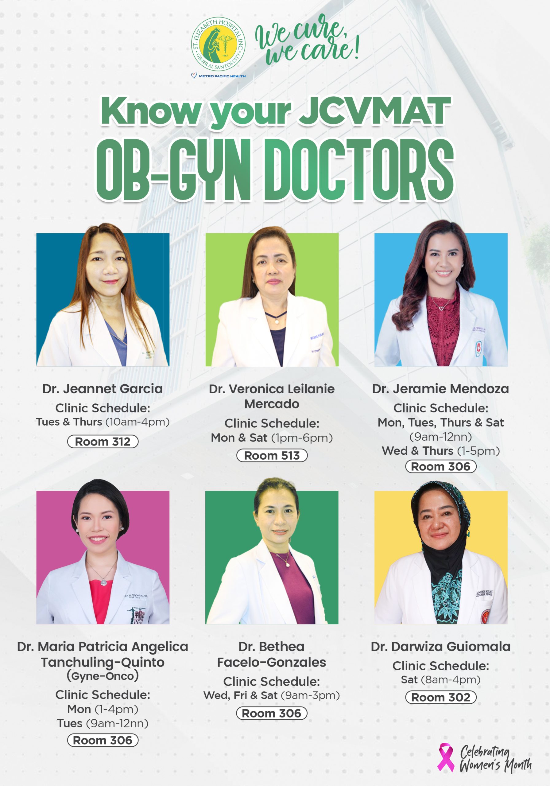 Know your JCVMAT OB-GYN Doctors - St. Elizabeth Hospital, Inc.