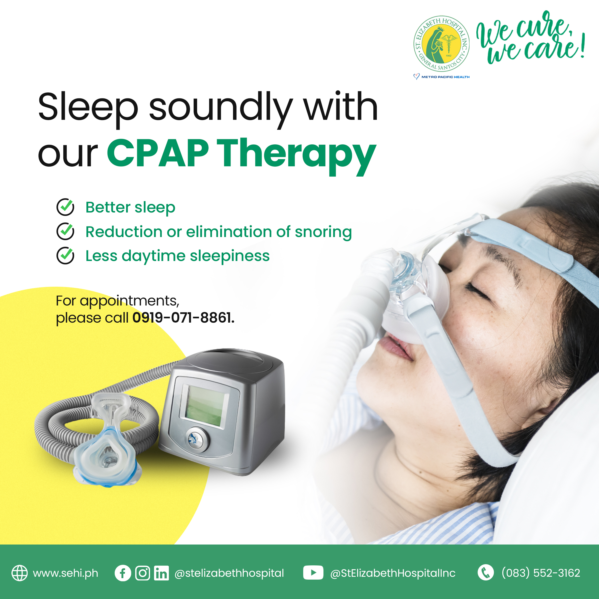 CPAP Therapy - St. Elizabeth Hospital, Inc.